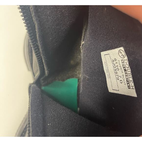 Men’s Double H Black Work Boot Poron Urethane Oil Resistant Size 7 (READ) - Picture 13 of 13